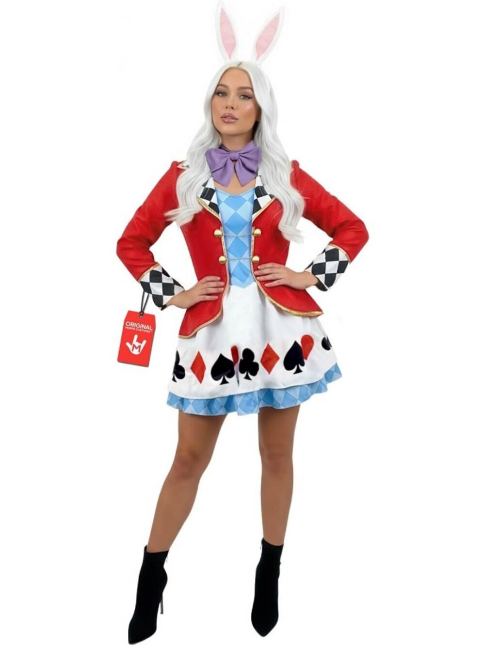 Charming Rabbit Alice in Wonderland Costume for Women | Fun Halloween Outfit